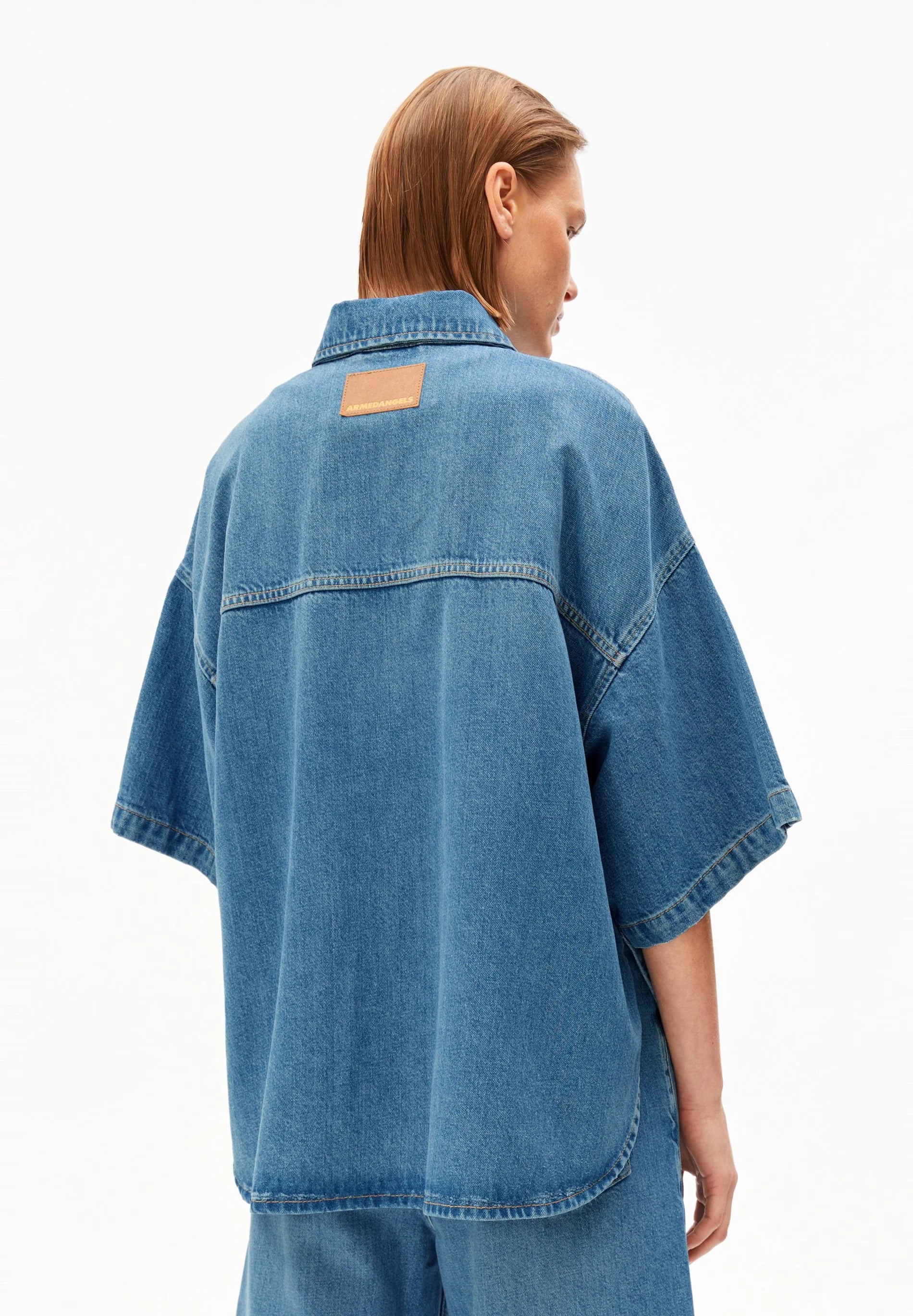 ArmedAngels - Short Sleeve Denim Overshirt in Laguna