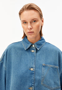 ArmedAngels - Short Sleeve Denim Overshirt in Laguna