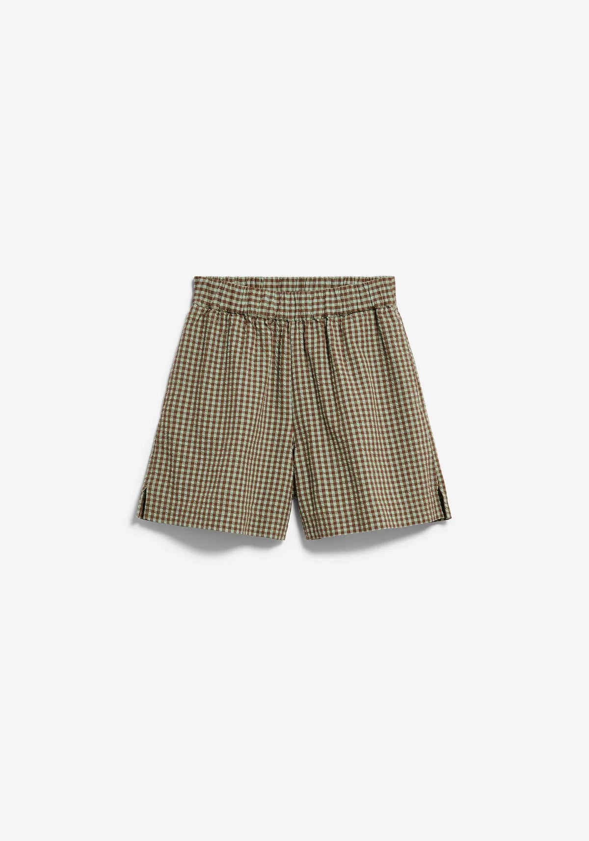 ArmedAngels - Vichy Seersucker Short in Foam-Dried Palm