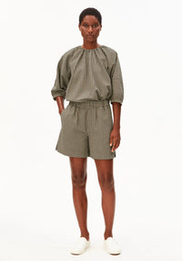 ArmedAngels - Vichy Seersucker Short in Foam-Dried Palm