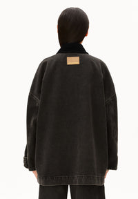 ArmedAngels - Cord Collar Denim Jacket in Nutmeg