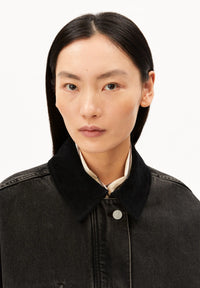 ArmedAngels - Cord Collar Denim Jacket in Nutmeg