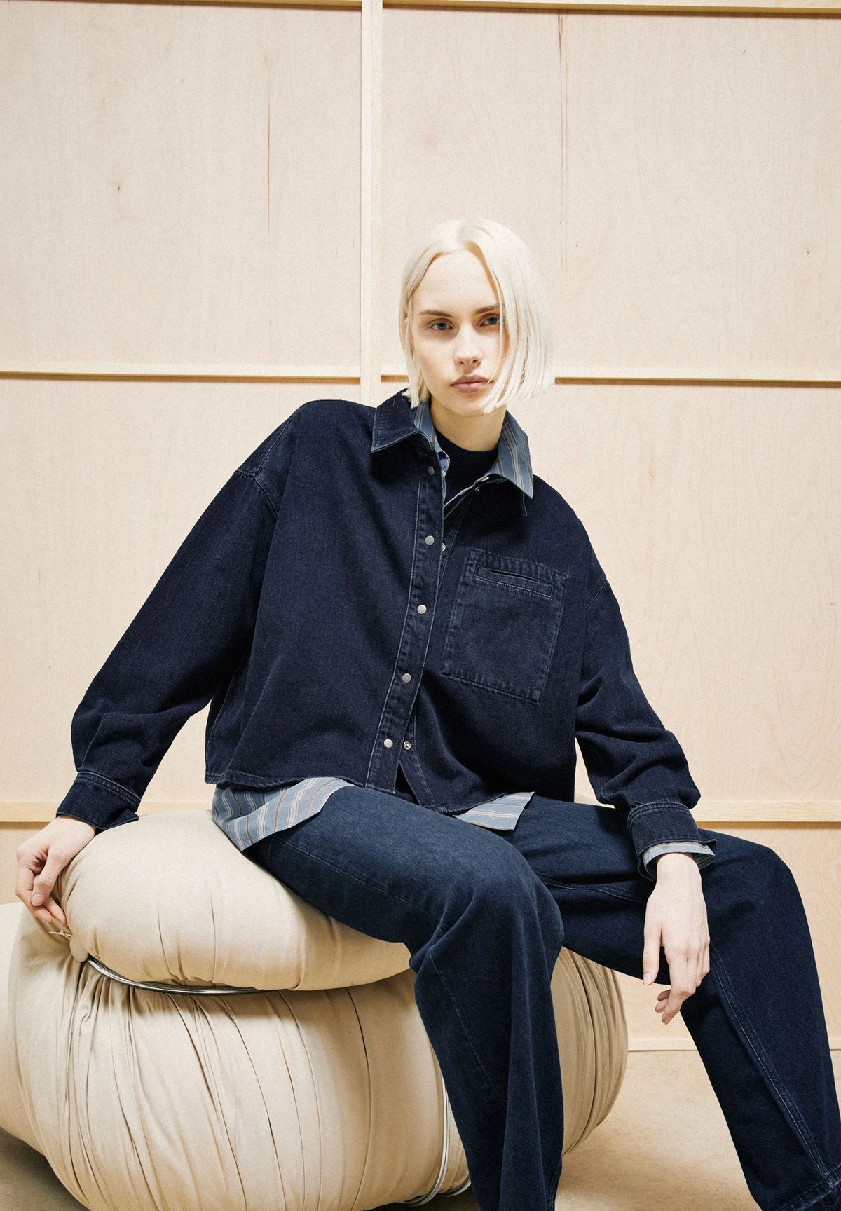 ArmedAngels - Nalaani Denim Blouse in Rinse