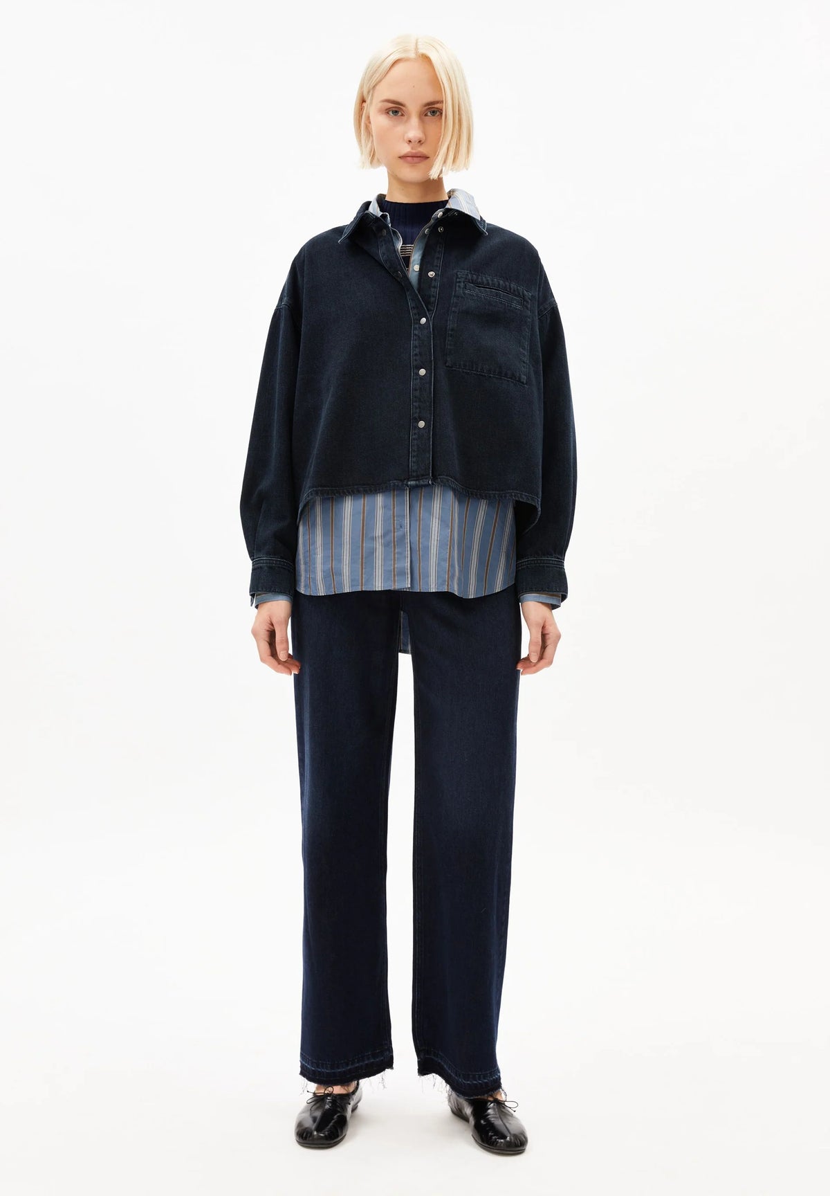 ArmedAngels - Nalaani Denim Blouse in Rinse