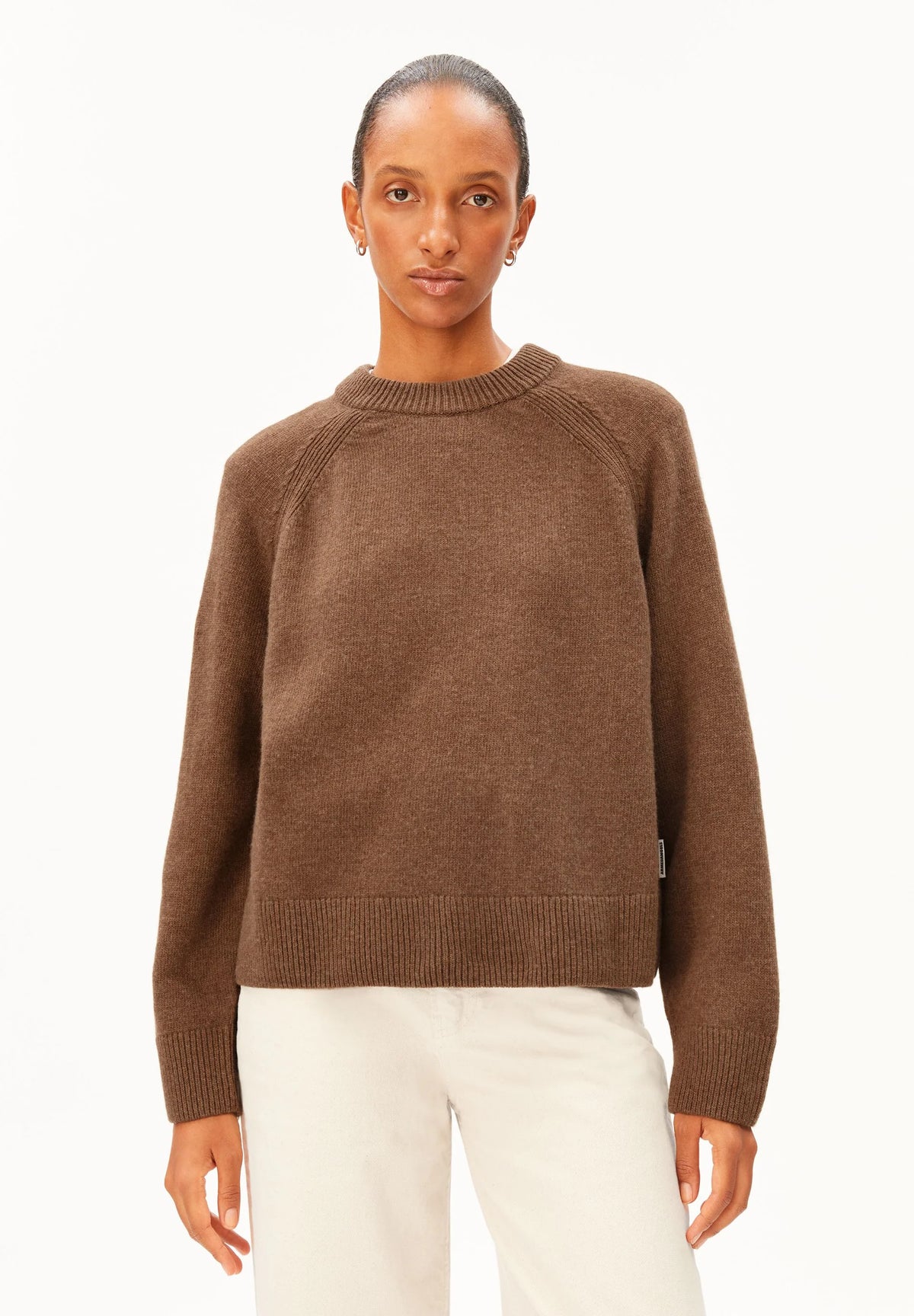 ArmedAngels - Wool Knit Sweater in Claystone Melange