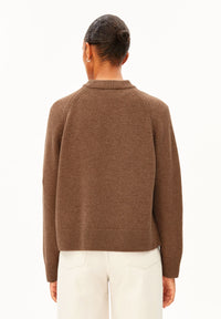 ArmedAngels - Wool Knit Sweater in Claystone Melange