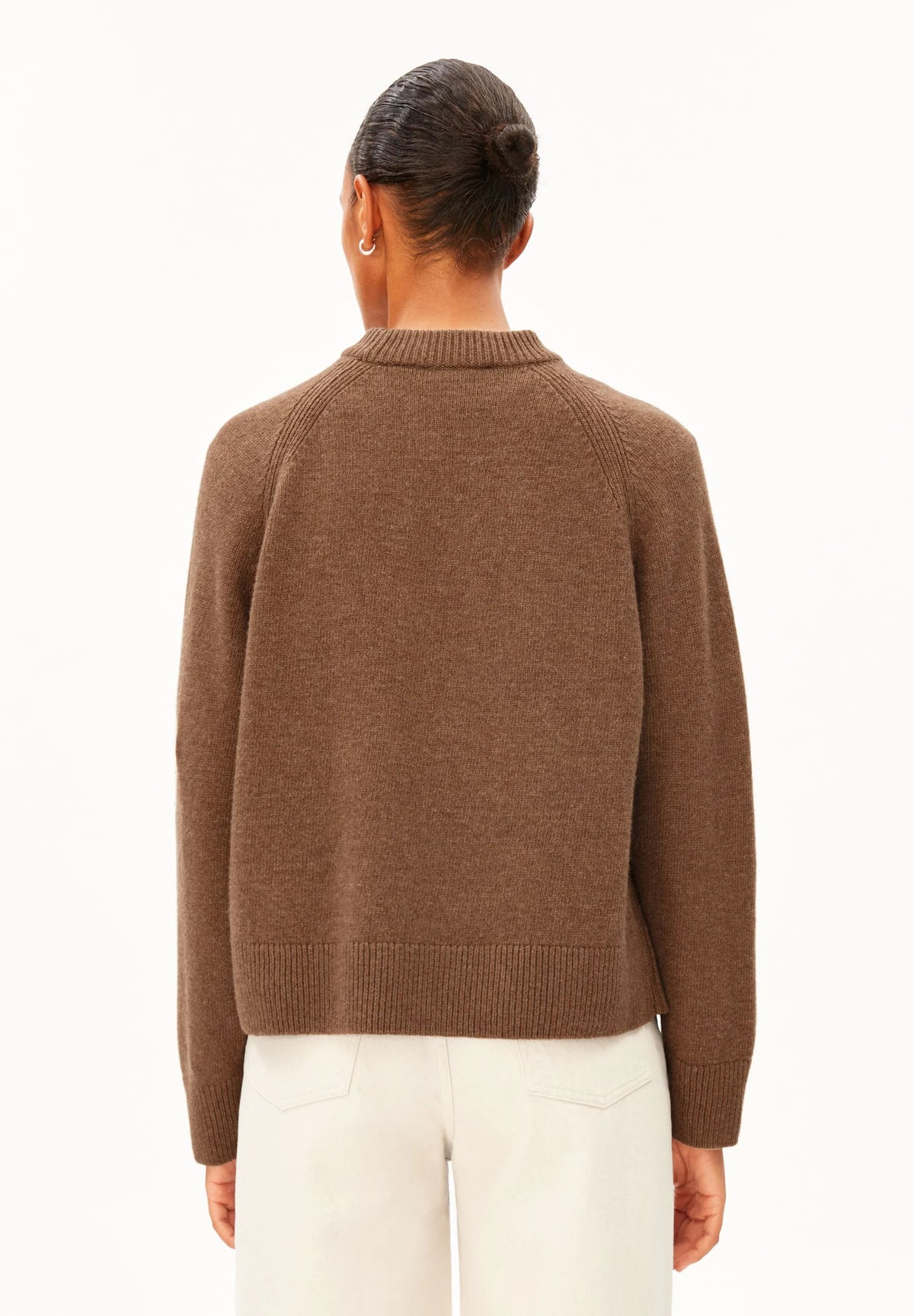 ArmedAngels - Wool Knit Sweater in Claystone Melange