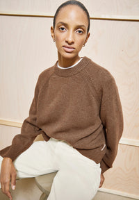 ArmedAngels - Wool Knit Sweater in Claystone Melange
