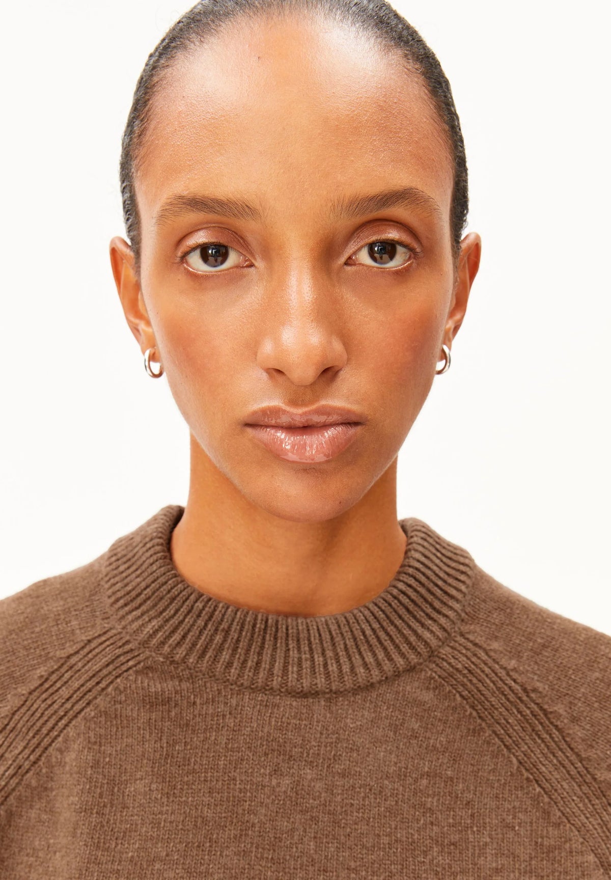 ArmedAngels - Wool Knit Sweater in Claystone Melange