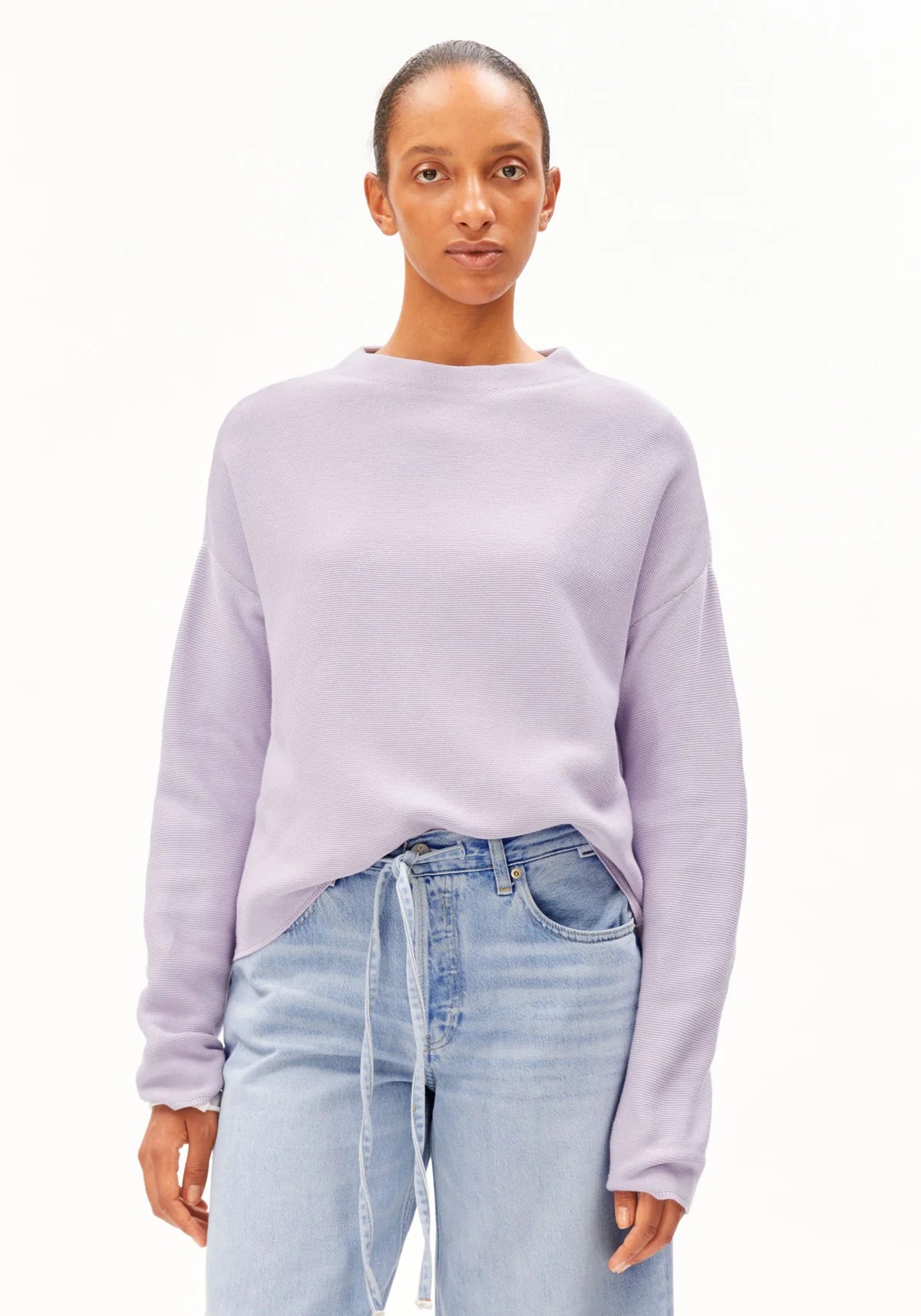 ArmedAngels - Merinaa Links Links Sweater in Moonlit Lilac