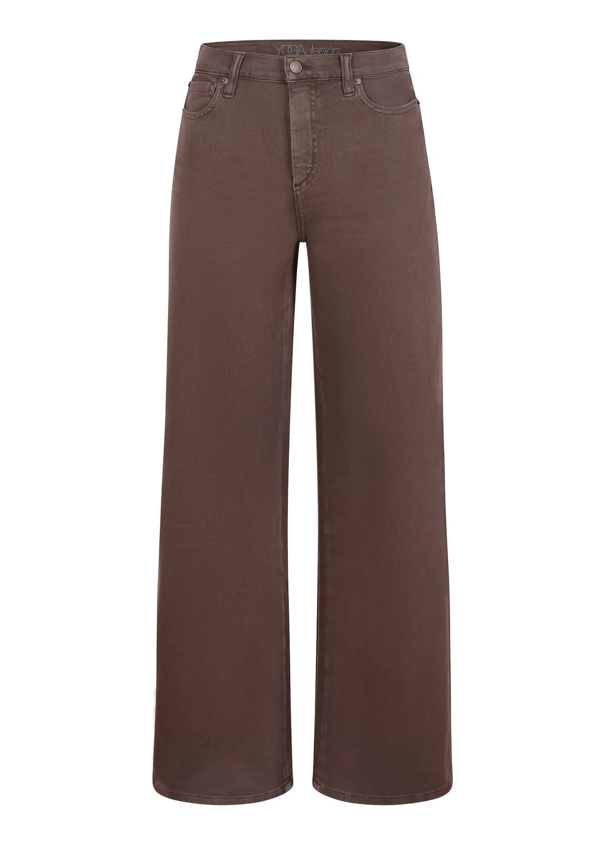 Yoga Jeans - Lily Wide Leg in Chocklad