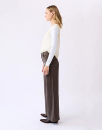 Yoga Jeans - Lily Wide Leg in Chocklad