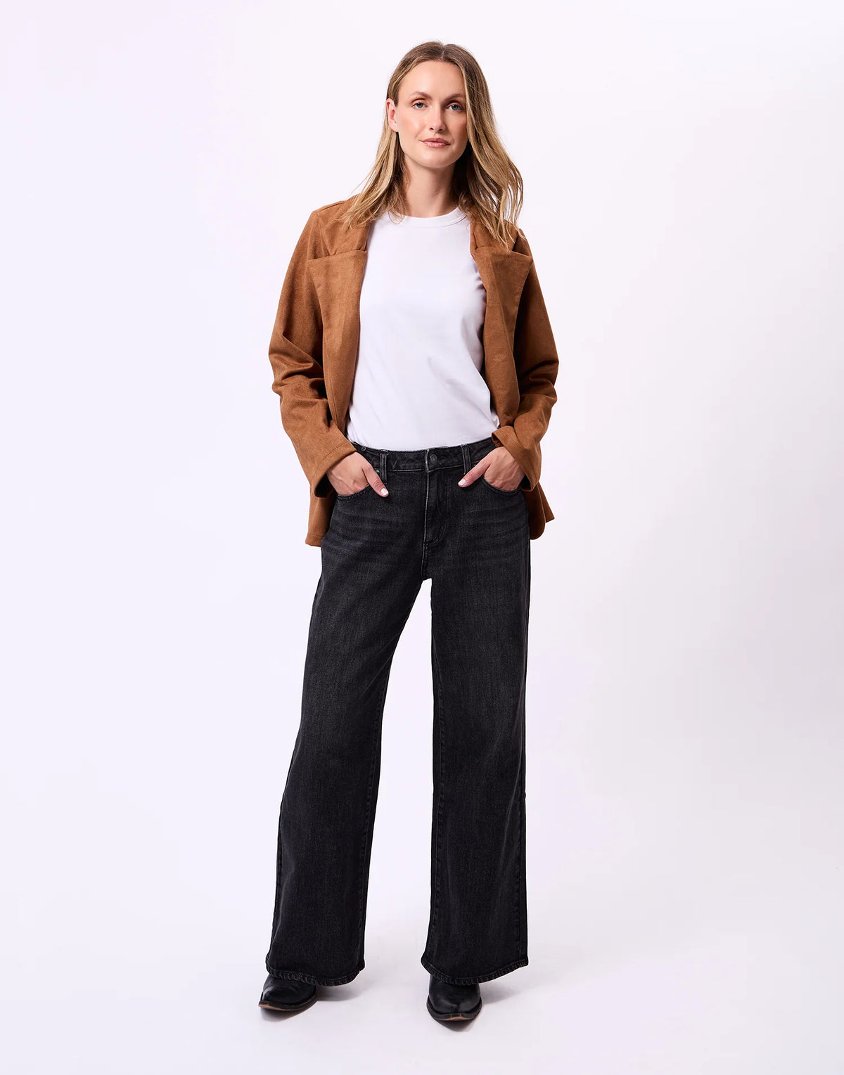 Yoga Jeans - Lily Wide Leg in Ashwood