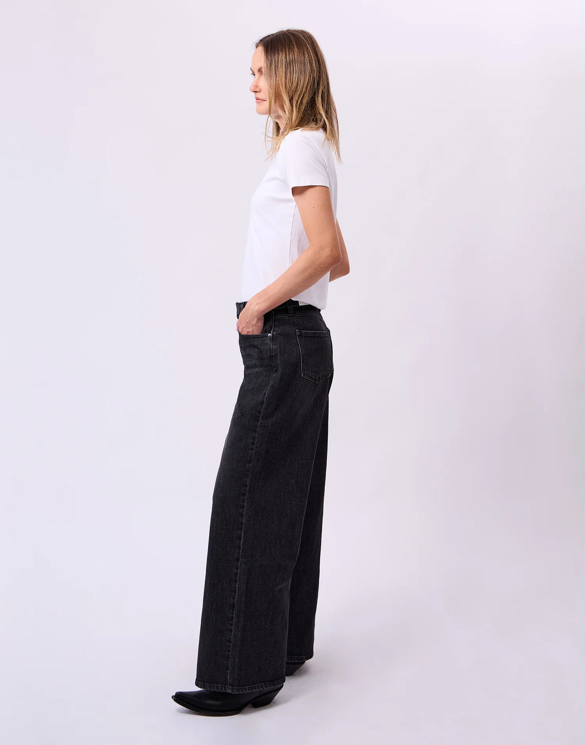 Yoga Jeans - Lily Wide Leg in Ashwood
