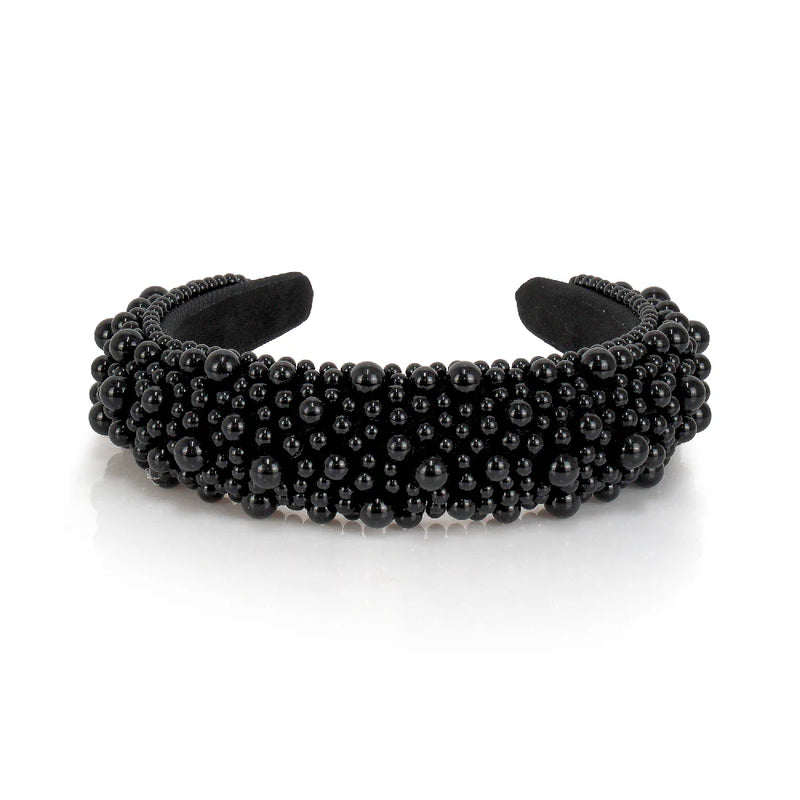 LimLim Accessories - Beaded Elevated Hairband in Black
