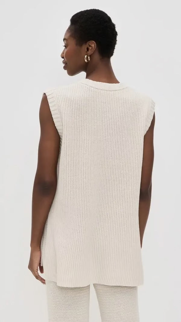 Splendid - Cella Jane Collection - Tunic Sweater Vest in Pearl