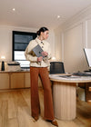 Yoga Jeans - Lily Wide High Rise in Aurora Brown
