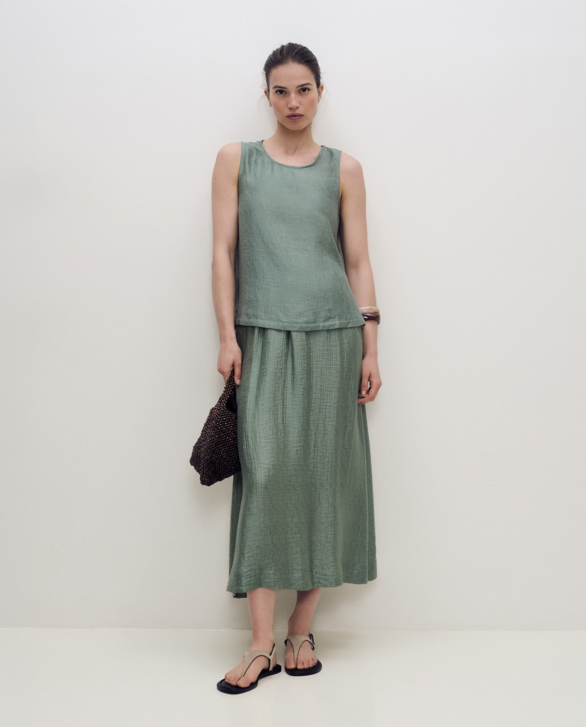 YERSE - Long Skirt with Elastic Waistband