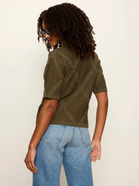 Sanctuary - Diamond Stitch Sweater Tee - Kalamata