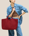 NAGHEDI - St Barths Large Tote - Rosso