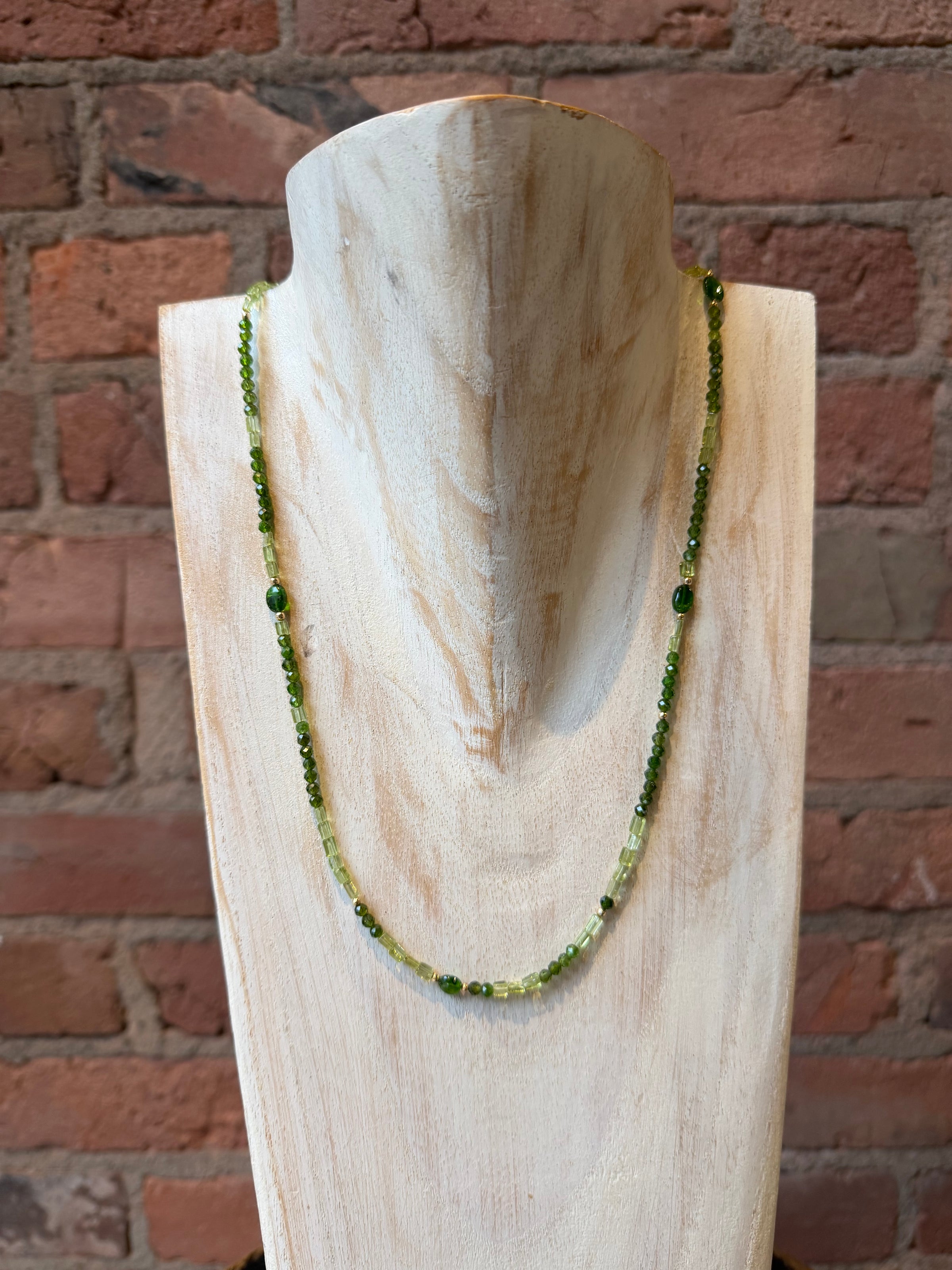 Studio Skanda by Mary Wakefield - Chrome Diopside with Peridot Necklace