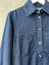 YERSE - Denim Shirt in Indigo Blue