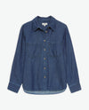 YERSE - Denim Shirt in Indigo Blue