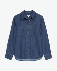 YERSE - Denim Shirt in Indigo Blue