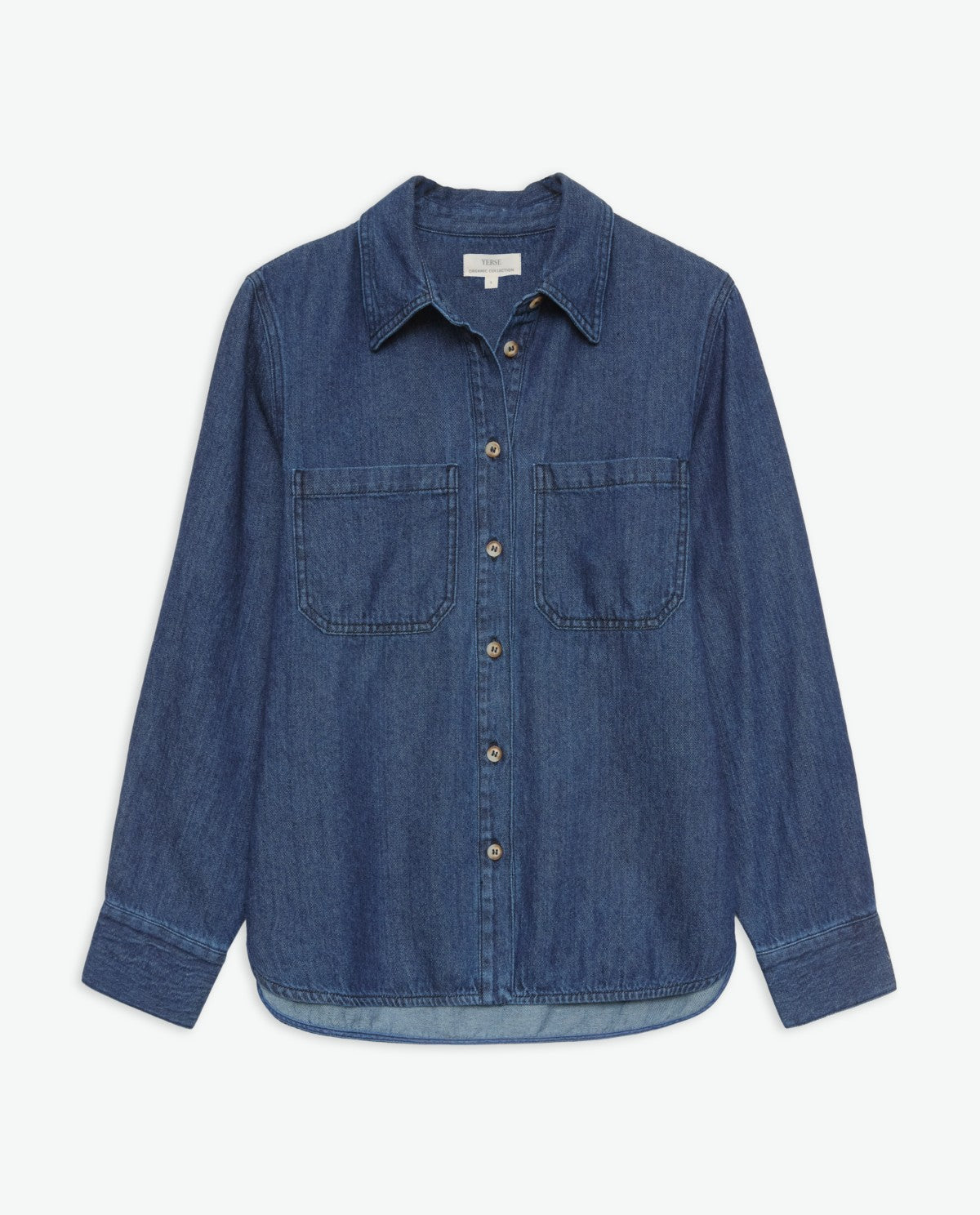 YERSE - Denim Shirt in Indigo Blue