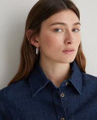 YERSE - Denim Shirt in Indigo Blue