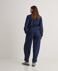YERSE - Balloon Fit Jeans in Indigo Blue