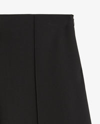 YERSE - High-Waist Elastic Trousers in Black