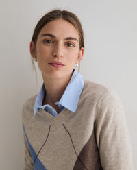 YERSE - Diamond-Pattern Sweater