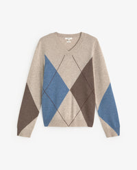 YERSE - Diamond-Pattern Sweater