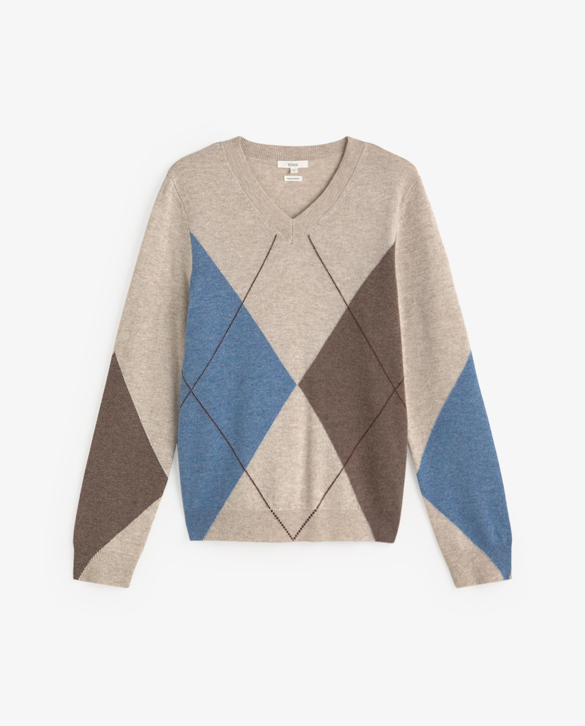 YERSE - Diamond-Pattern Sweater