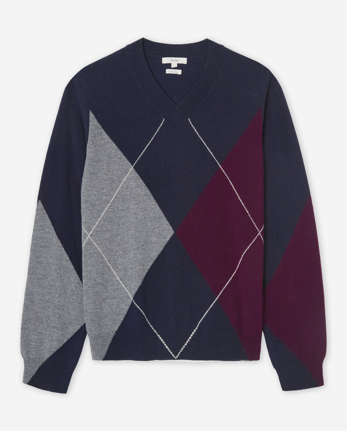 YERSE - Diamond-Pattern Sweater