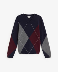 YERSE - Diamond-Pattern Sweater
