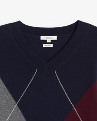 YERSE - Diamond-Pattern Sweater