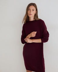 YERSE - Short Dress in Granate