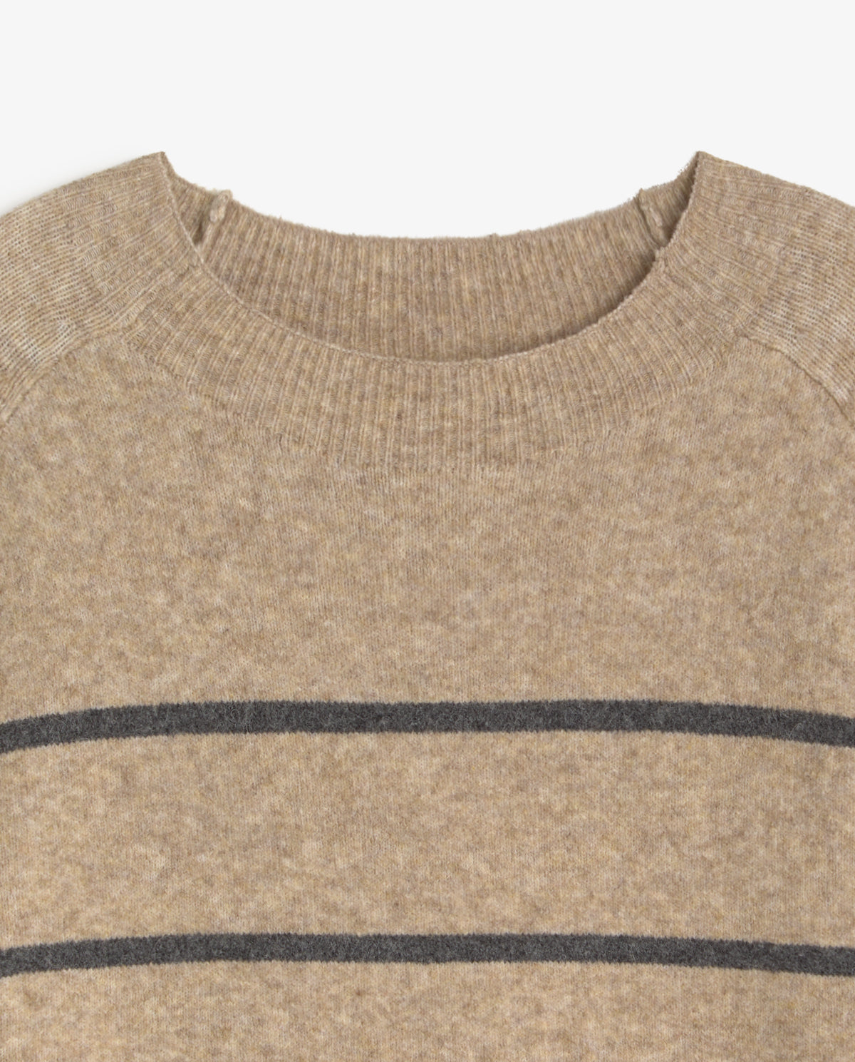 YERSE - Short Sleeve Sweater in Strippes In