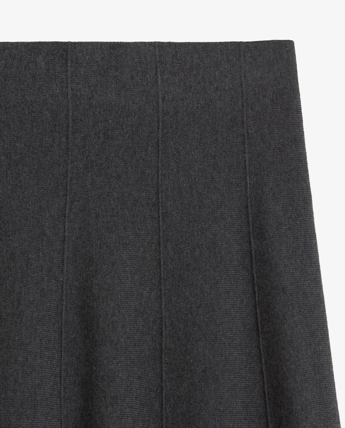 YERSE - Midi Full-Knit Skirt in Grey