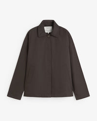 YERSE - Short Trench Coat in Chocolate