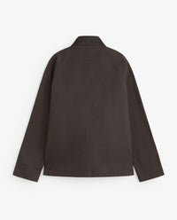 YERSE - Short Trench Coat in Chocolate