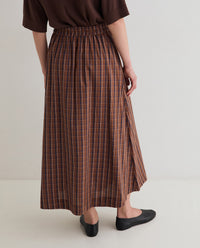 YERSE - Poplin Skirt in Checks