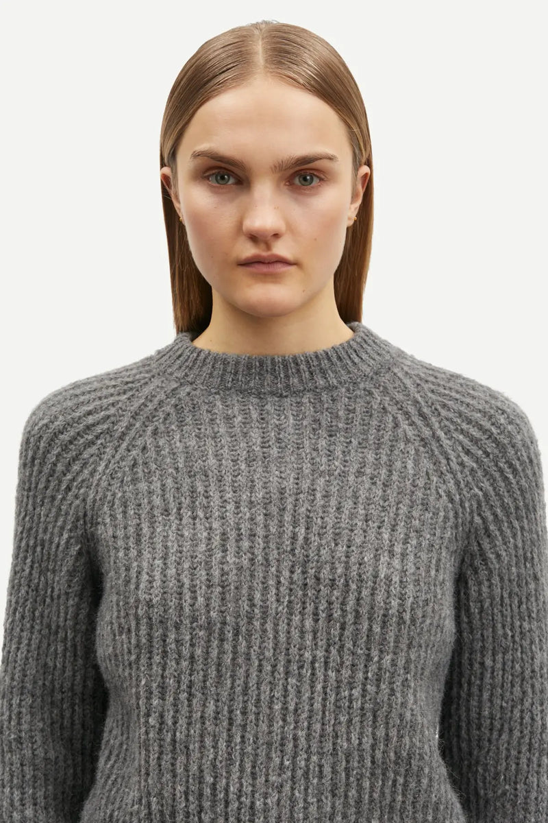 Samsøe Samsøe - Layla Crew Neck in Grey Mel.