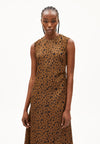 ArmedAngels - Emalanaa Leopaa Dress in Dark Camel