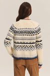 Velvet - Tovah - Ombre Fair Isle Cardigan in Multi