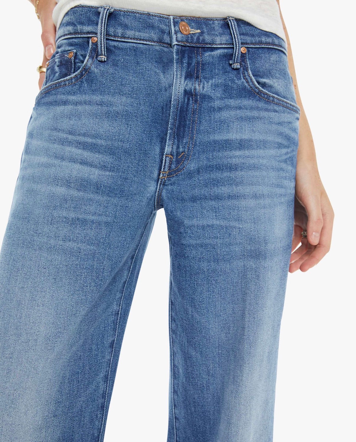 MOTHER - The Mid Rise Maven Ankle in All Your Eggs In One Basket