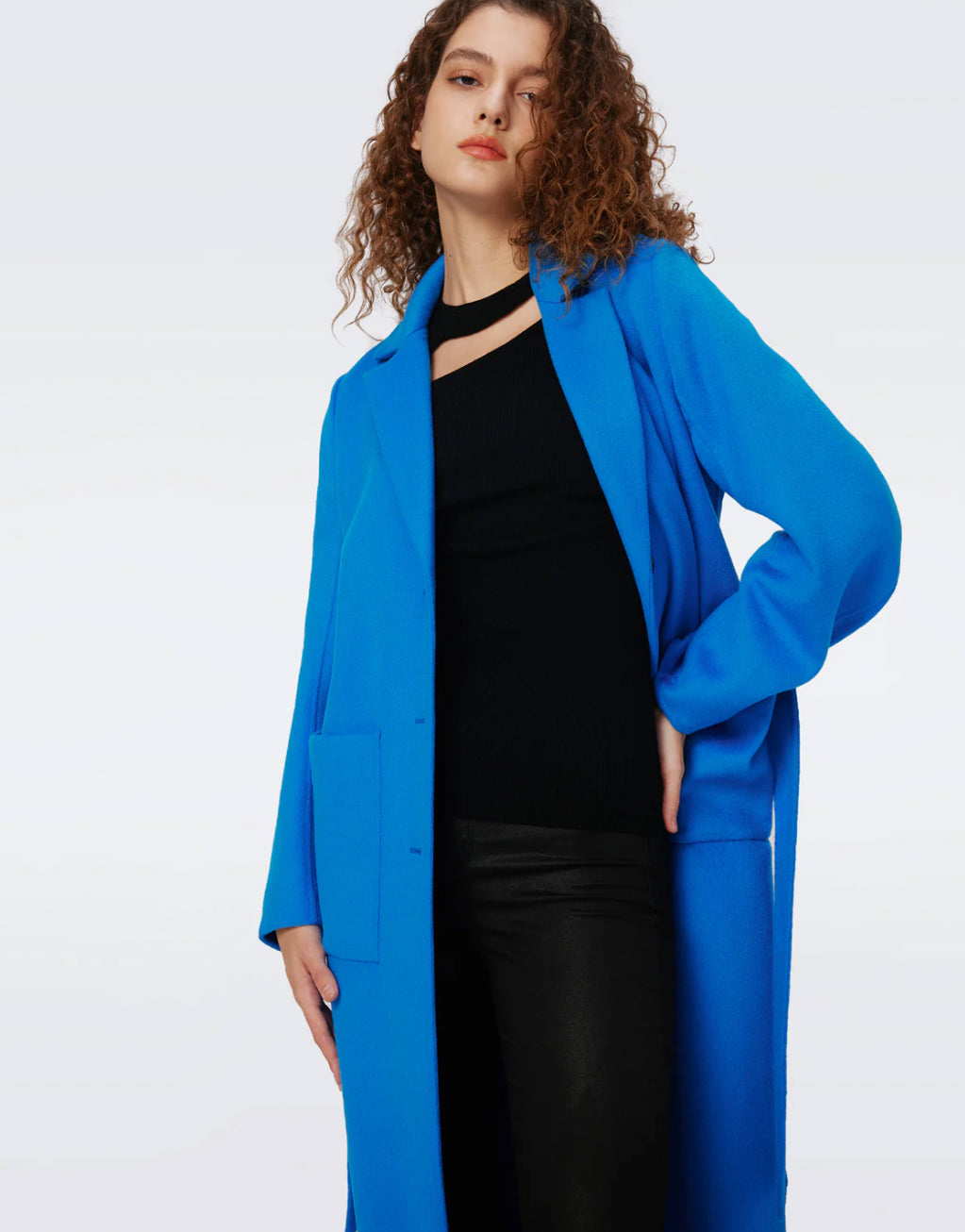 Diane von furstenberg wool coat online