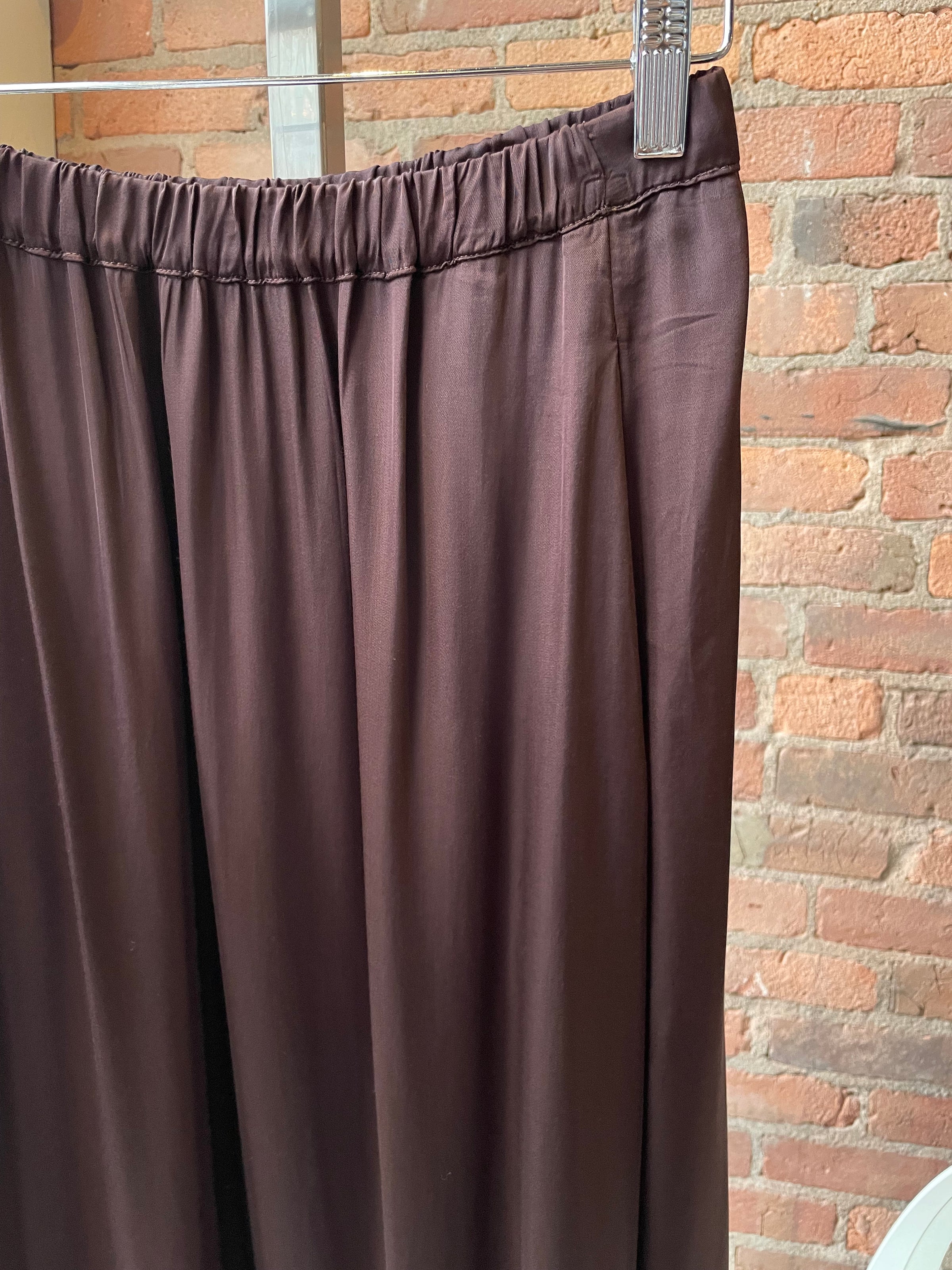 Velvet - Juniper - Velvet and Satin Mix Media Skirt in Mulch